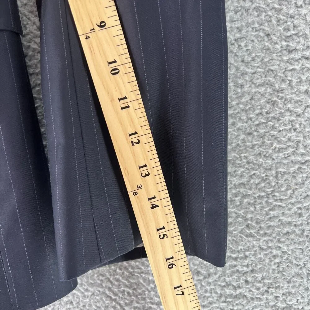 Jos. A. Bank Signature Gold Mens Blazer Black Striped Suit Jacket Sport Coat 43R